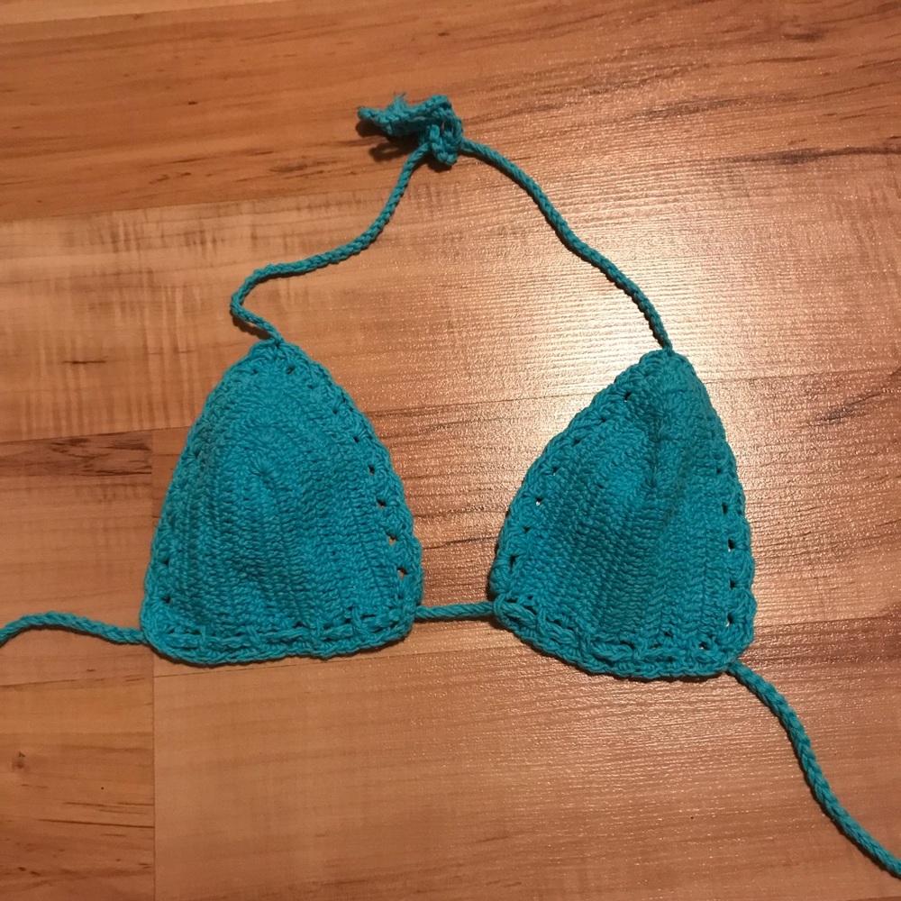 A love story by A.F. Crochet bikini top